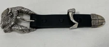 Kokopelli Designs Sterling Silver Ranger Belt Buckle Buffalo 3/500