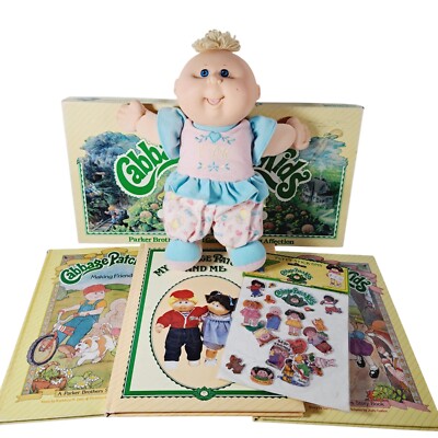  Cabbage Patch Kids Lot-Doll, Books And Board Game- Read Description-