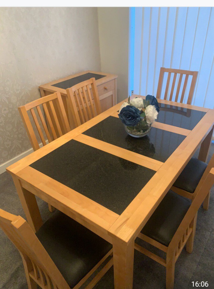 table and chairs