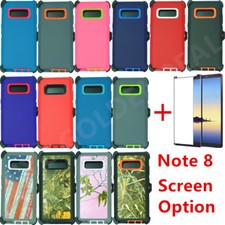 For Samsung Galaxy Note 8 Rugged Heavy Duty Case Cover with Screen  Belt Clip