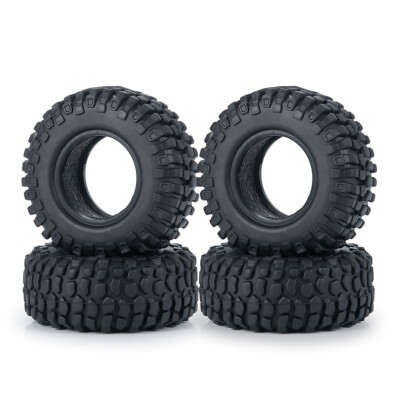 1.0'' Tires 50/54MM Mud Terrain Tires Soft Rubber for RC 1/24 Axial SCX24 Crawler