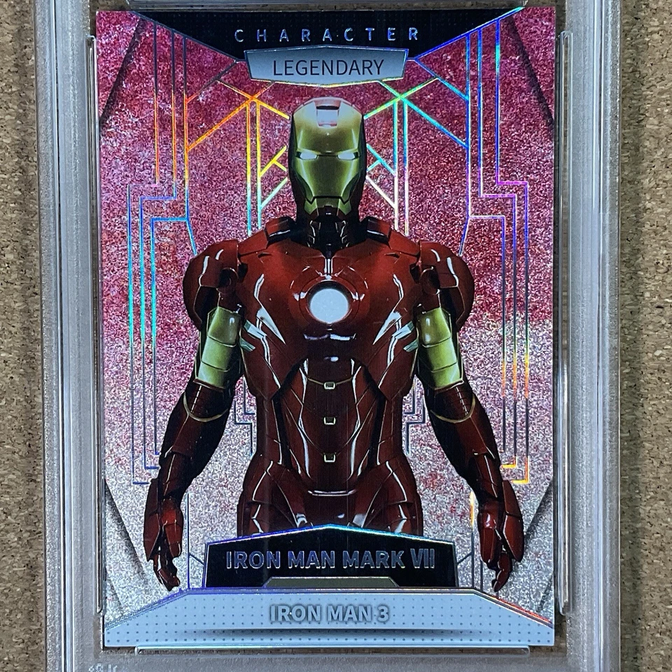 IRON MAN MARK VII #RW17 2023 MARVEL INFINITY SAGA ORIGIN RED HOLO - PSA 9 MINT - Image 2 of 3