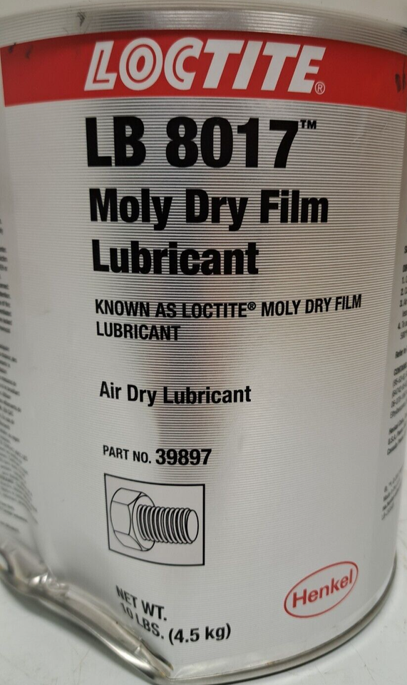 Loctite 8017 Moly Dry Film Lubricant, 10 Lb., Can Part No. 39897 eBay