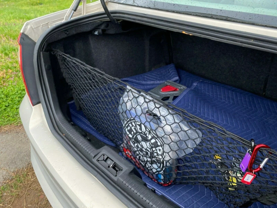 Red de carga de malla estilo sobre maletero trasero para Ford Fusion 2005-2012 totalmente nueva Foto 2 de 4