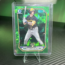 Bowman Chrome Daniel Dickinson 1st Bowman Green Sapphire Refractor /99 #BCP-50