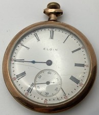 1918 Elgin Grade 303 12s Model 3 7J Gold Filled Pocket Watch