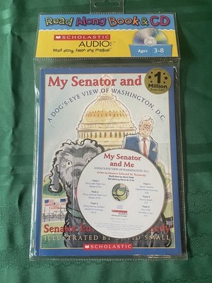  Read Along Books and Audio CD,  My Senator and Me, Very G, PreOwn, Scholastic