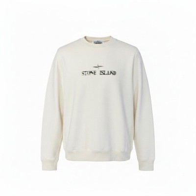 38f18 STONE ISLAND LOGO PRINT SWEAT TRAINER SIZE XL Used AYAN-0
