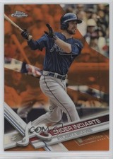 2017 Topps Chrome Orange Refractor 4/25 Ender Inciarte #31 b4d