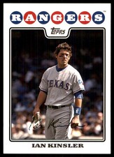 Ian Kinsler 2008 Topps #314 Texas Rangers MLB READ FREE SHIPPING AutographDen