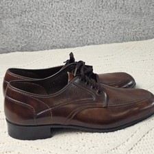 VTG Thomas Atwood Oxford Shoes Loafers Pebbled Brown Leather Mens 9.5 Excellent Thomas Shoes for Men for sale | eBay main image 2