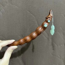 Vintage Red Sandalwood Hairpin Simple Chinese Style Hair Stick Accessories