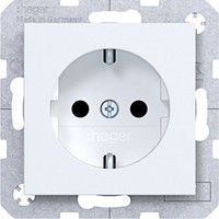 Hager WAS1200WM Erh. BerüHr. Steckklemmen A.X/C.X Lws Steckdose Schuko