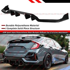 For 2017-21 Honda Civic 5Dr Hatchback FK7 Sport Touring JDM Rear Bumper Diffuser