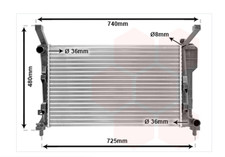 VAN WEZEL 30002363 Wasserk&uuml;hler f&uuml;r MERCEDES-Benz A-Klasse W169, B-Klasse W245