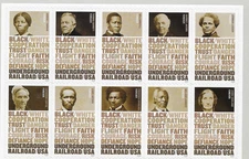 2024 US 5834-5843 BLOCK OF 10 UNDERGROUND RAILROAD FOREVER RATE (PERFORATED) MNH