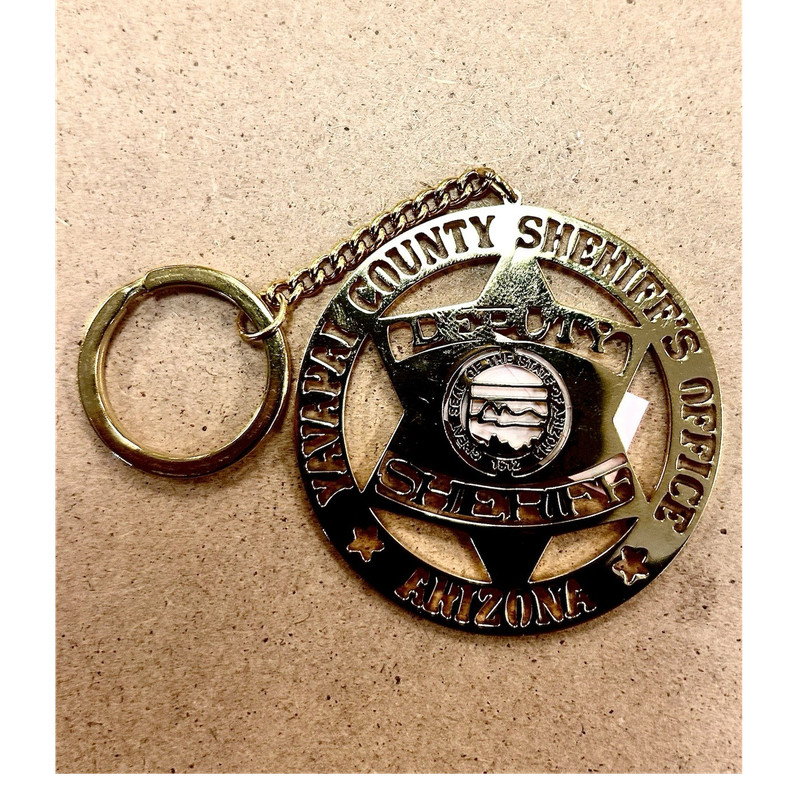 YCSO (Yavapai County Sheriff's Office Arizona Police Badge) Keychain