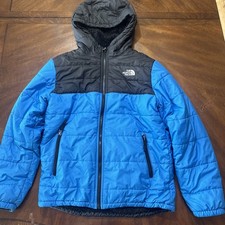THE NORTH FACE Boys' Reversible Mount Chimborazo Jacket, Blue/Black Size L