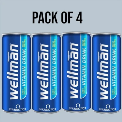 Vitabiotics Wellman Vitamin Drink - 250ml x 4 Free P&P