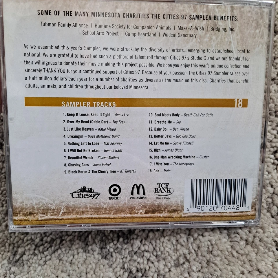 Cities 97 Sampler 18 Live from Studio C New/Sealed Fray Bonnie Raitt KT Tunstall Foto 3 de 4