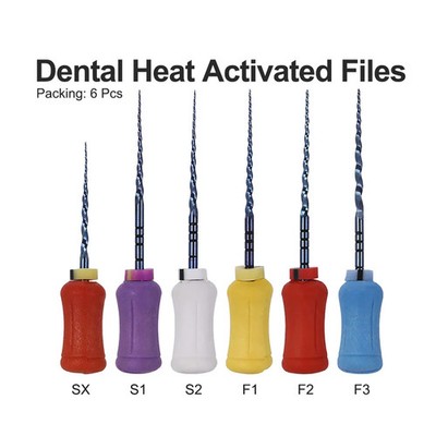 Dental Root Canal Files - 6Pcs ProTaper Rotary Set 21mm 25mm 31mm