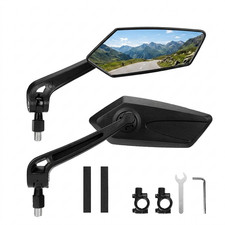 2X Cycling Bike Handlebar Mirror 22-25mm For Mountain Road Bike E-Bike Scooter