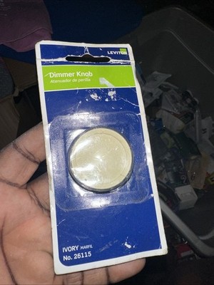 Leviton Dimmer Knob Rotary Replacement Ivory Marfil No. 26115 New In Package