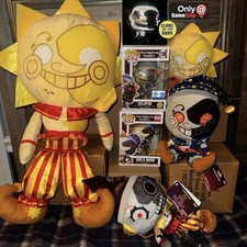 Sun & Moon FNaF Seguridad Breach Ruin Jumbo Funko Peluche y Pop Lote Resplandor Eclipse