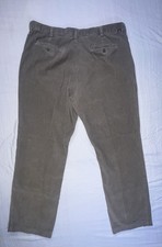 Chaps Corduroy Pants men's Flat Front 38w 32L Dark Brown Utility Pockets Nice Cp