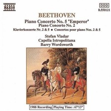 BEETHOVEN, Piano Concertos 2 5 "Emperor", audioCD