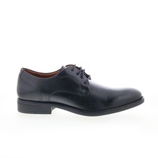 Johnston & Murphy Archer Puntera 15-8030 Hombres Negro Oxfords Puntera Lisa Zapatos