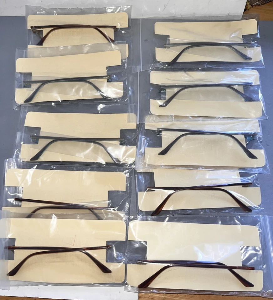 LOTE X 10 armações de óculos Elizabeth Arden Petite PT-49 cinza Demi 47-16-130 novo com etiquetas! - Imagem 2 de 4