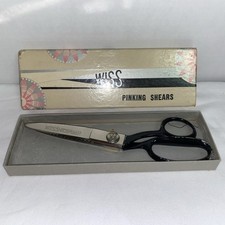 Vintage WISS Pinking Shears Original Box Model C 9โ Made In USA Newark NewJersey