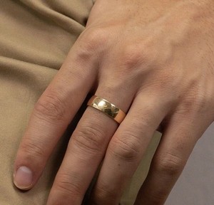 Authentic Daily Wear Men's Solid Metal Comfort Fit Band Ring 14k Yellow Gold Plated Silver