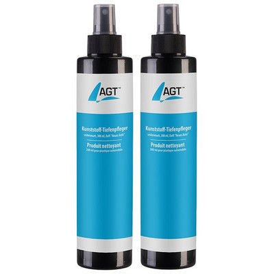 AGT 2er-Set Kunststoff-Tiefenpfleger ''seidenmatt'', 300 ml