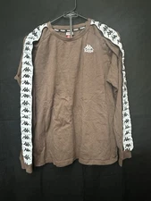 Vintage Kappa Men's Size Medium Brown Long Sleeve Shirt