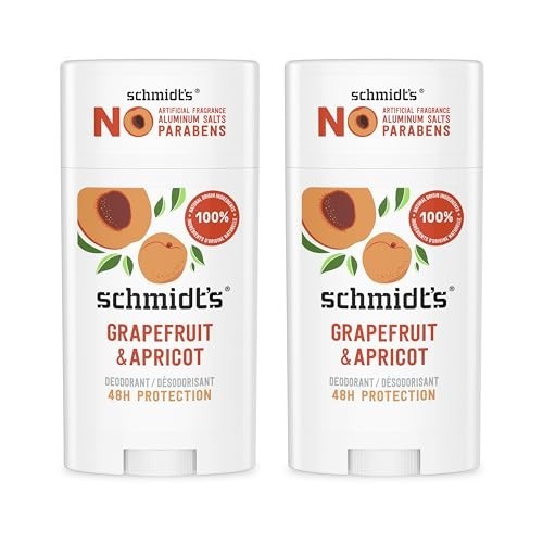Aluminum-Free Vegan Deodorant Grapefruit & Apricot with 24-Hour Odor Protecti...