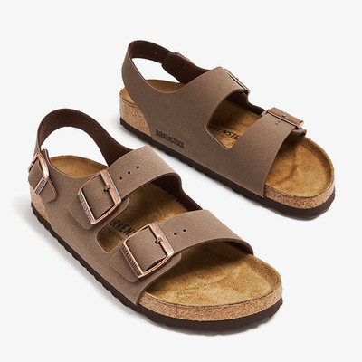 Birkenstock Milano Sandals Mocha Birkibuc Men's Shoes Wide EU 42-45