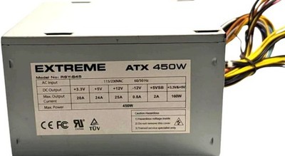 Extreme ATX 450 Watt Power Supply Model RSY-645