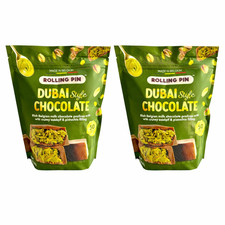 DUBAI CHOCOLATE Rich milk chocolate crunchy kadayif pistachio filling 2-PACK