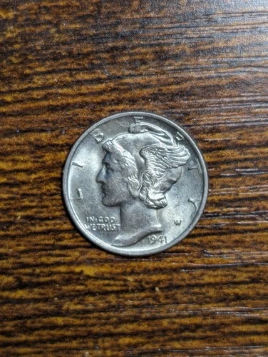 1941 Mercury Dime Nice Bands Uncirculated