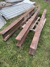3 Steel RSJ I Beams / Job Lot / Retaining Posts Etc Used Condition