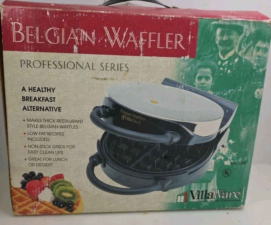 Villaware Professional Belgian Waffler 3200 Waffle Maker Baker Iron TESTED
Opens in a new window or