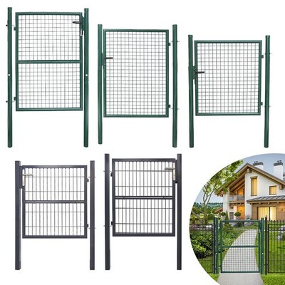 Gartentor Tor Verzinkt Pforte Doppelstabmatten GartenZaun Gartentür Tür Metall