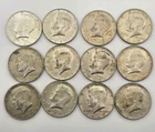 [Lot Of 12] 1965 - 1969 Kennedy Half Dollars, 40 percent silver $6 Face Value