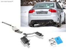 Fox Sportauspuff-Komplettanlage Audi A4 B7 1.8T 2.0T DTM-Heck je 100mm