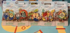 Disney 2025 zootopia 2 new pin 5pins set nick wilde judy benjamin disneyland
