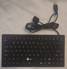SIIG JK-US0911-S1 Ind Medical Washable 89-Key Backlit Keyboard w Pointing Device
