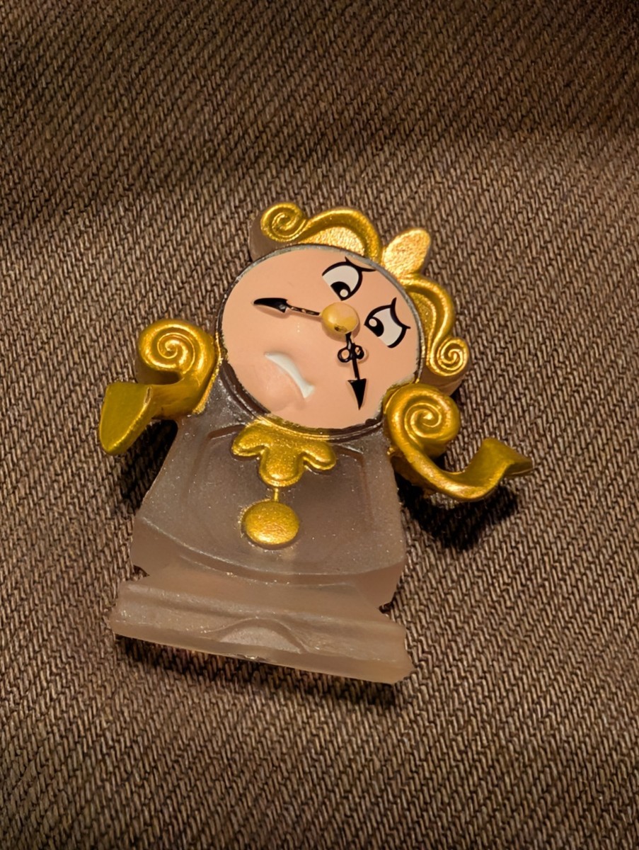 Disney Doorable Beauty & The Beast Clock Cogsworth Super Rare
