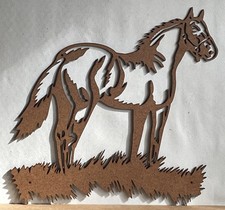 Horse Wood wall art Rustic Home Decor-Wood Cut Out Farm Cowboy Rodeo Western NEW